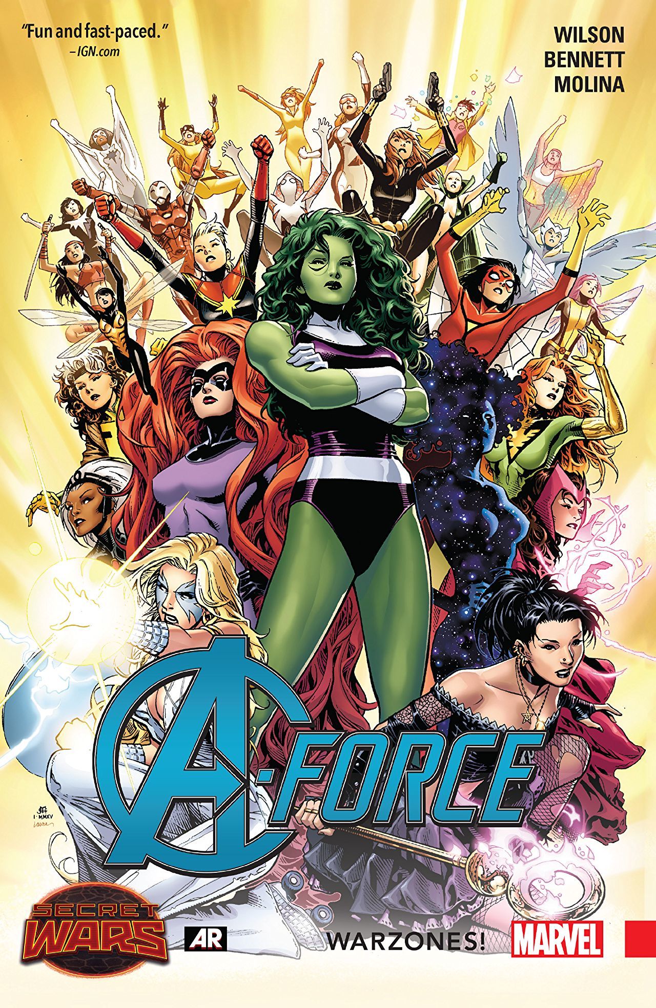 Book cover for A-Force, Vol. 0: Warzones!