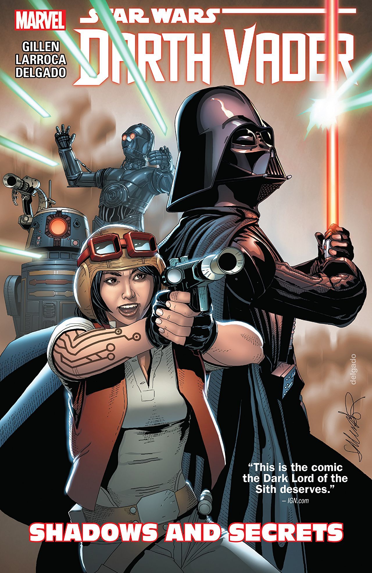 Book cover for Star Wars: Darth Vader, Vol. 2: Shadows and Secrets