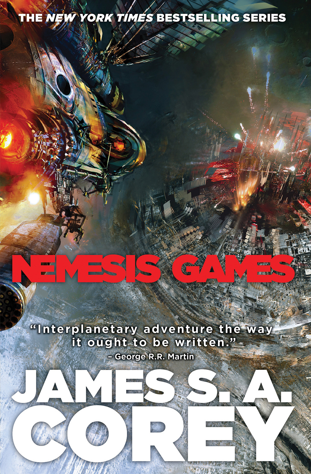 Book cover for Nemesis Games (The Expanse, #5)