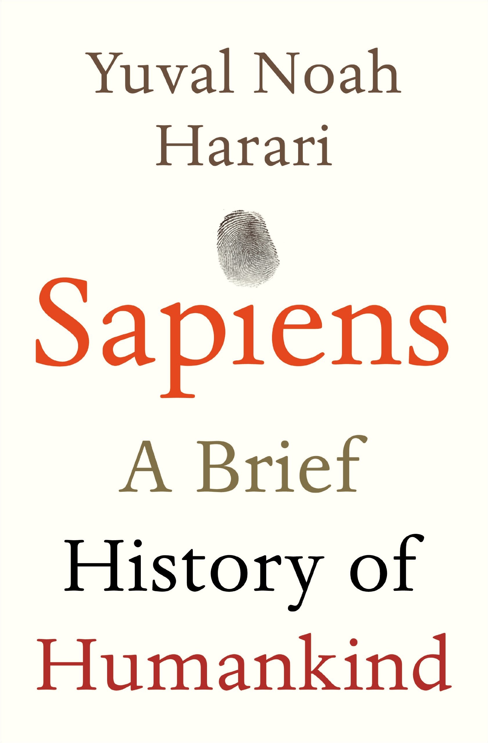 Book cover for Sapiens: A Brief History of Humankind