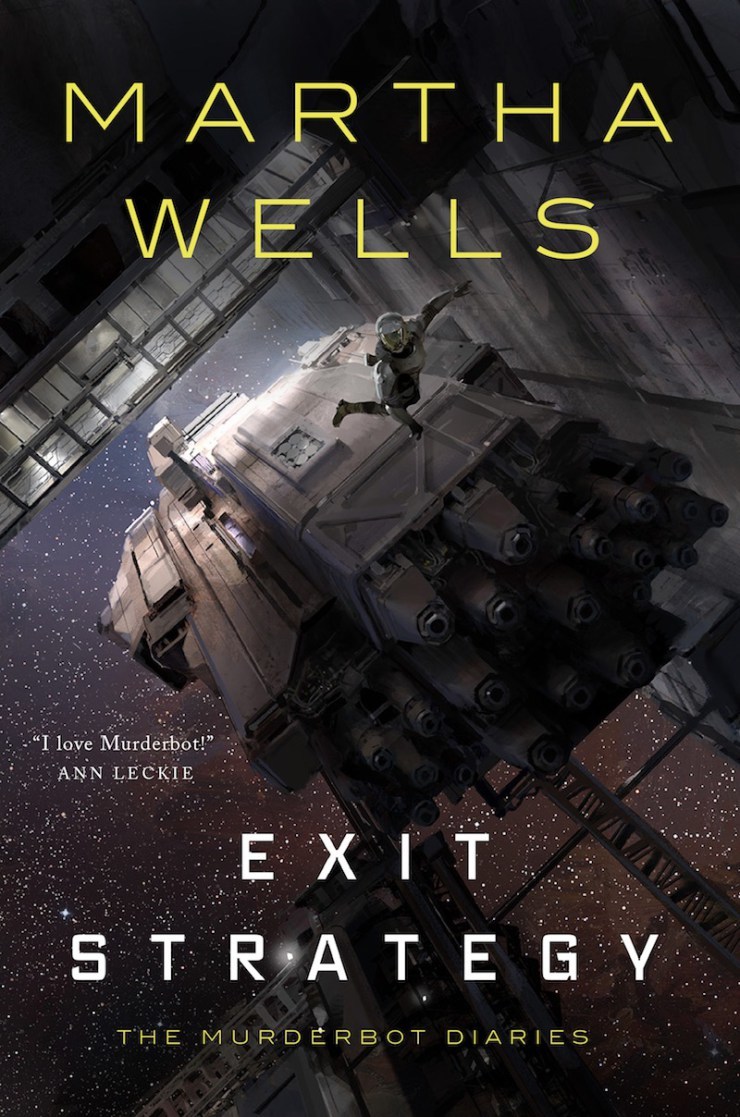 Book cover for Exit Strategy (The Murderbot Diaries, #4)