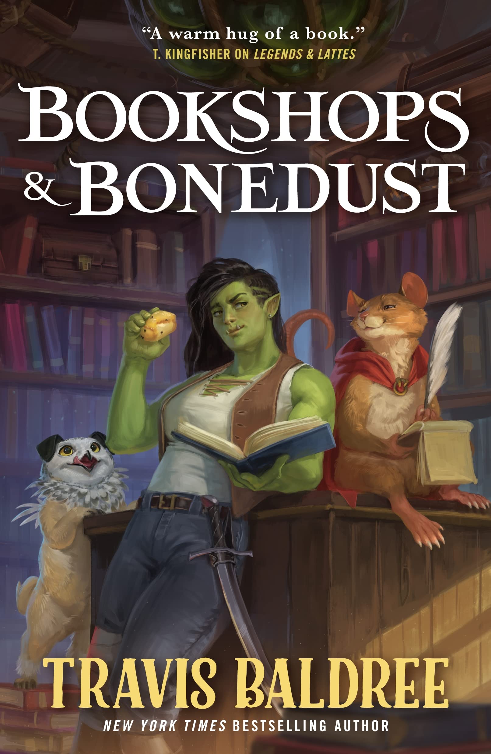 Book cover for Bookshops & Bonedust (Legends & Lattes, #0)