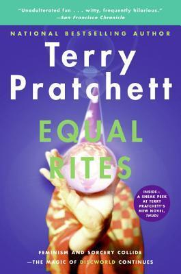 Book cover for Equal Rites (Discworld, #3; Witches, #1)