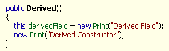 Derived Class Constructor Derived Class Constructor
