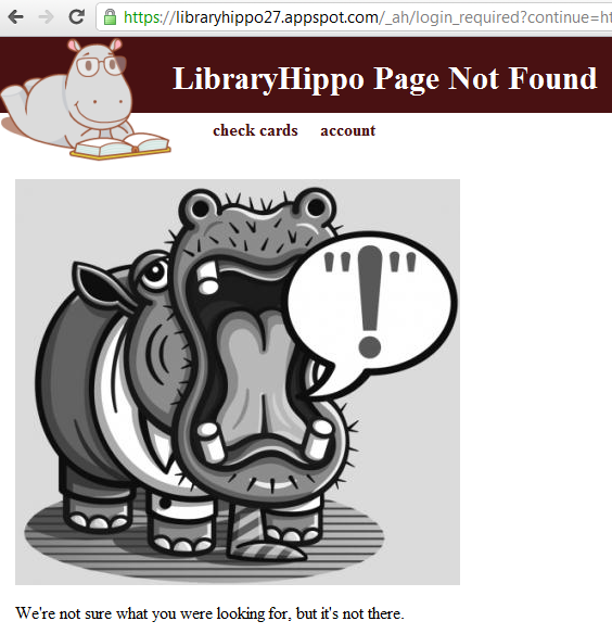 Login Required Not Found